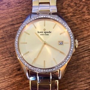 Kate Spade Seaport Champagne Dial Gold Tone Watch